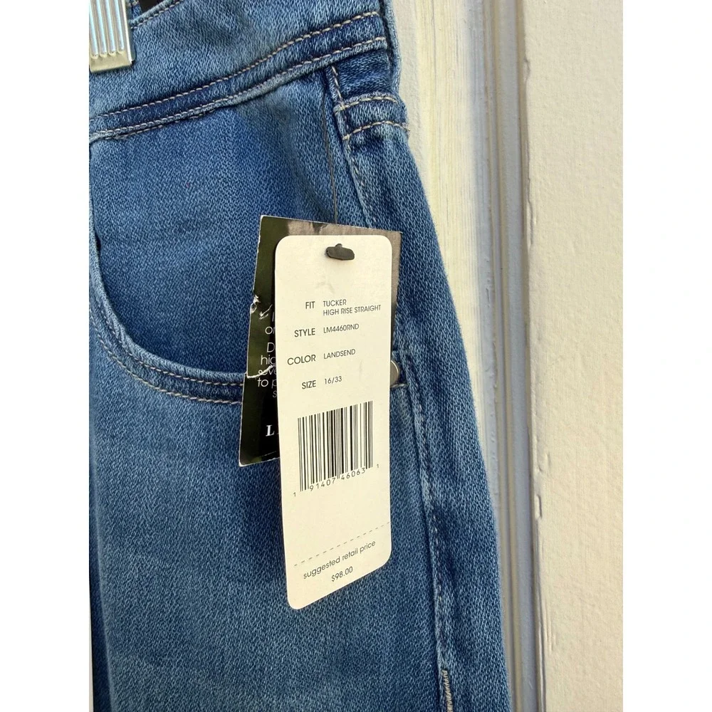 Liverpool‎ Los Angeles The Tucker Straight Leg Jeans Blue Denim Size 16/33 NEW